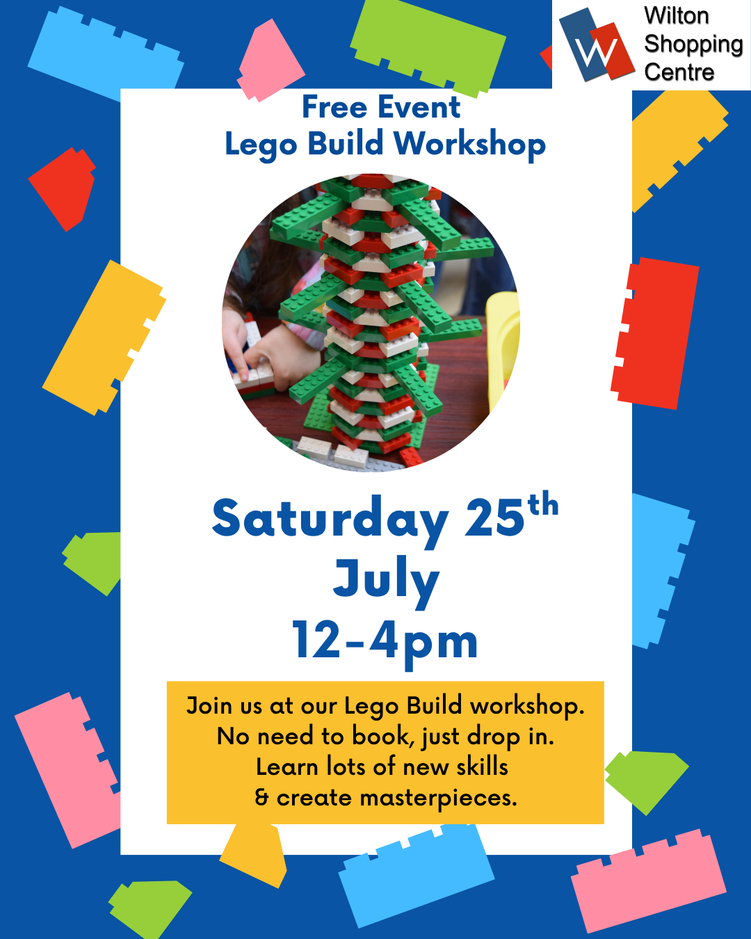 Lego workshop 25 July 2026